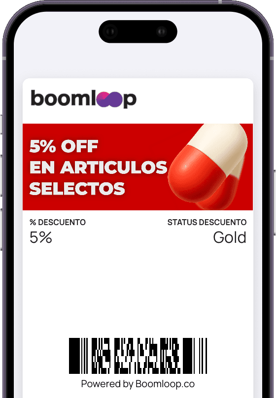 Tarjeta de descuento digital